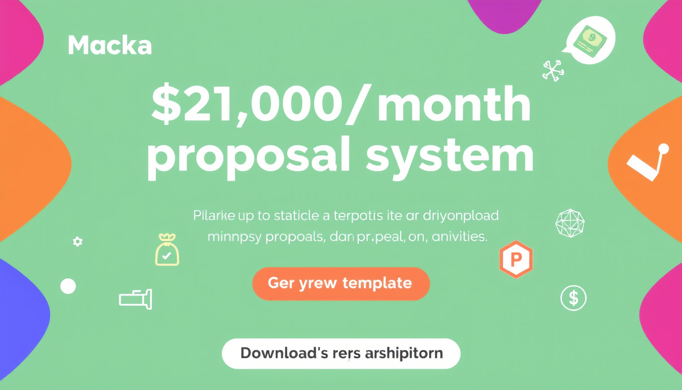 Découvrez mon système de proposition à 21 000 $/mois sur Make.com : Téléchargez le modèle gratuit!