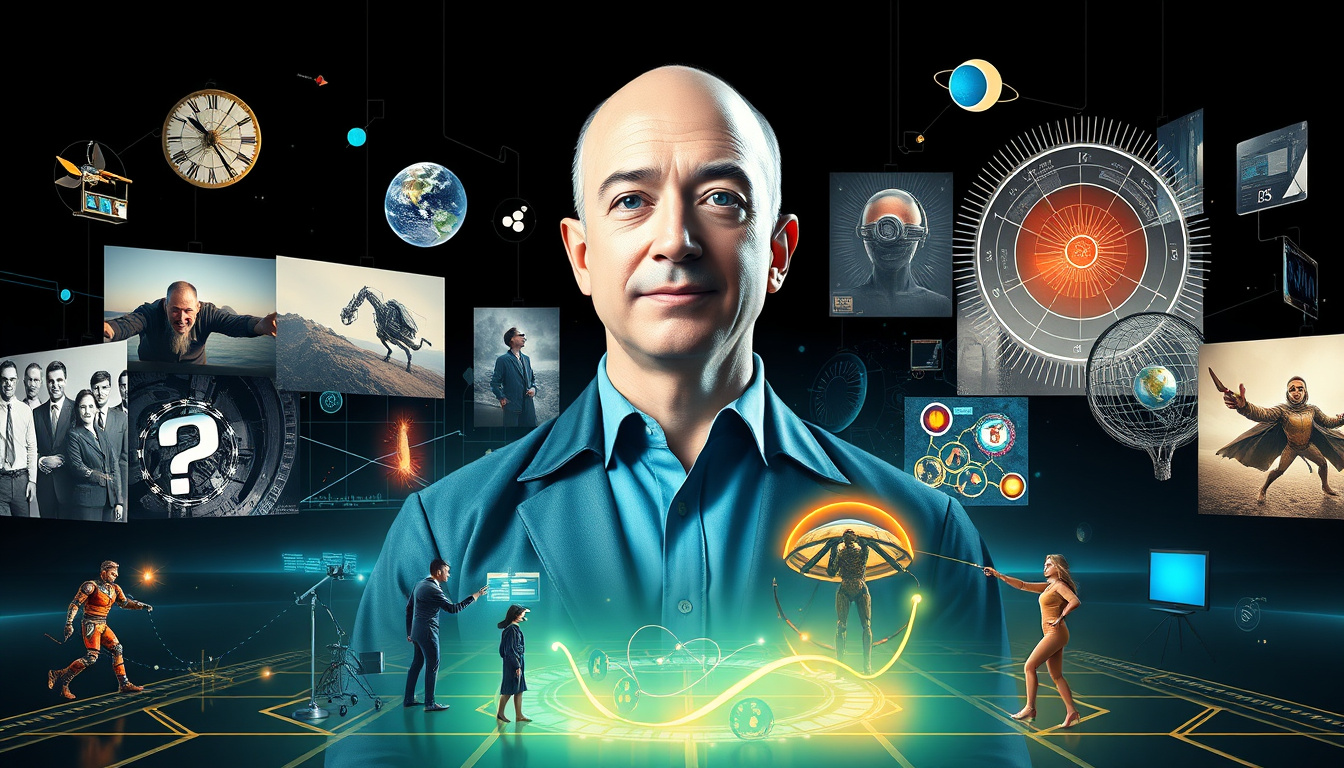 Plongée dans l'Innovation Visuelle : Une Exploration des Premières Images de Stock de Jeff Bezos