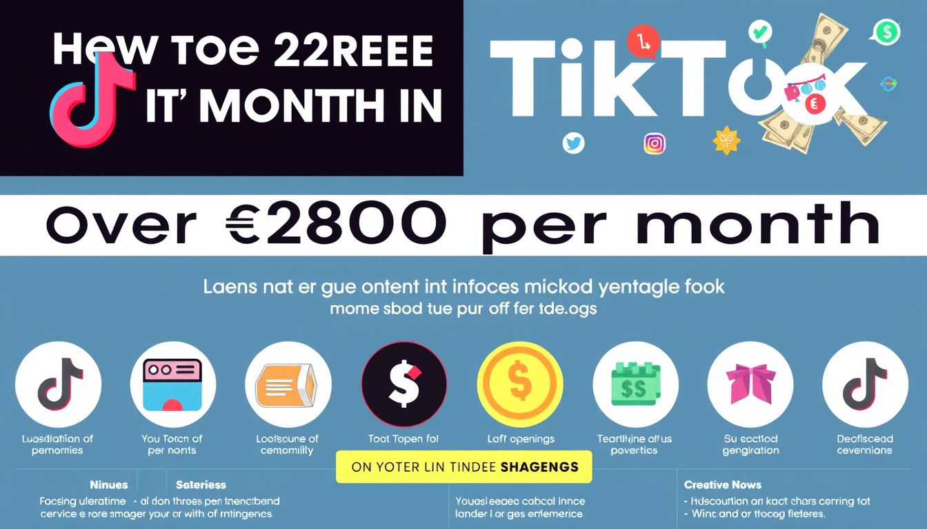Découvrez Comment Générer Plus de 2800€ par Mois sur TikTok avec la Niche Ultime : Le Guide Indispensable!